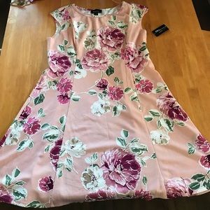 pink floral dress